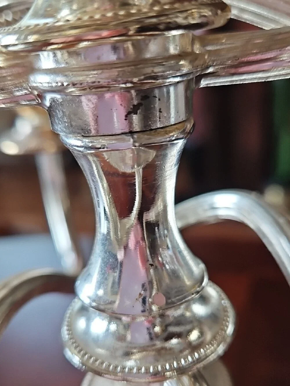 VTG E.P. Zinc Silver Plated Classic 5-Light Candelabra - Made in England